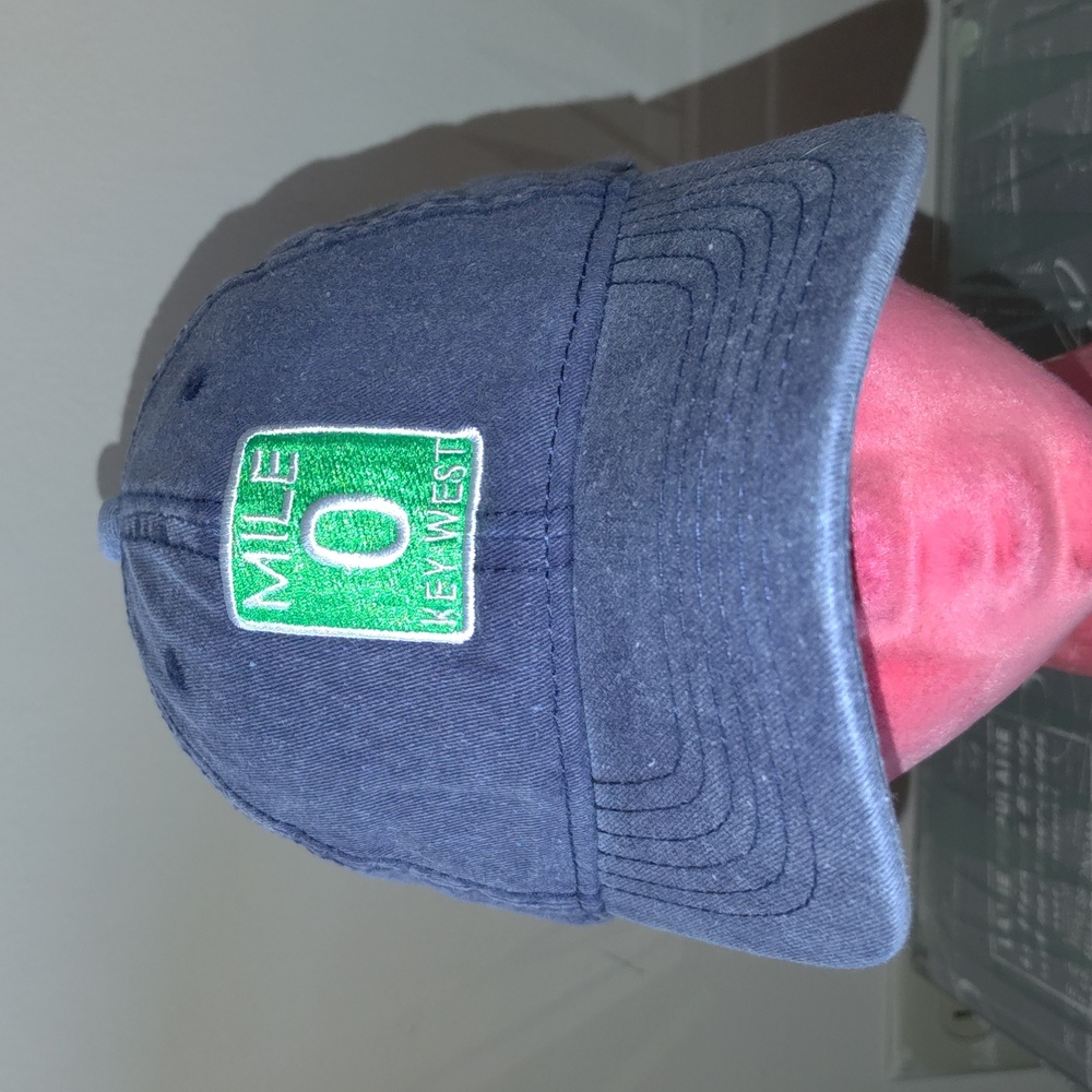 Mile 0 Key West Florida Embroidered Strapback Hat Cap